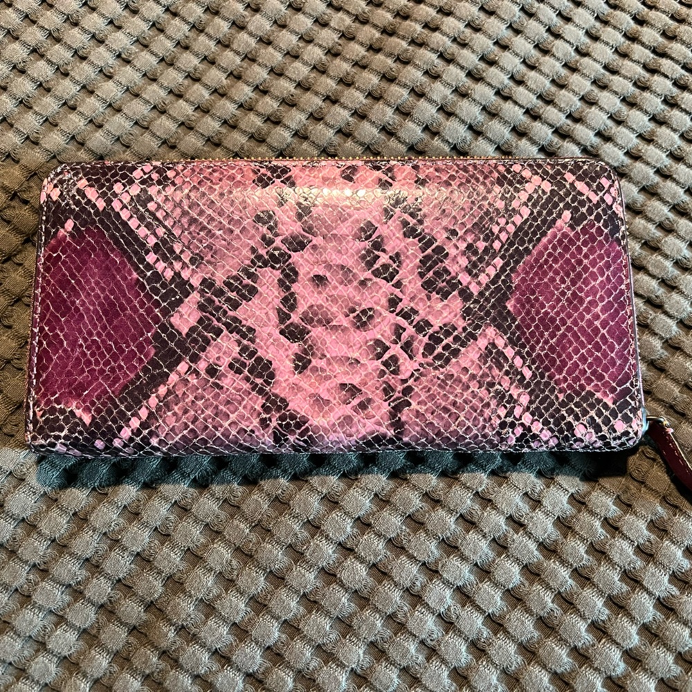 Coach Madison Pink Python Wallet - image 2